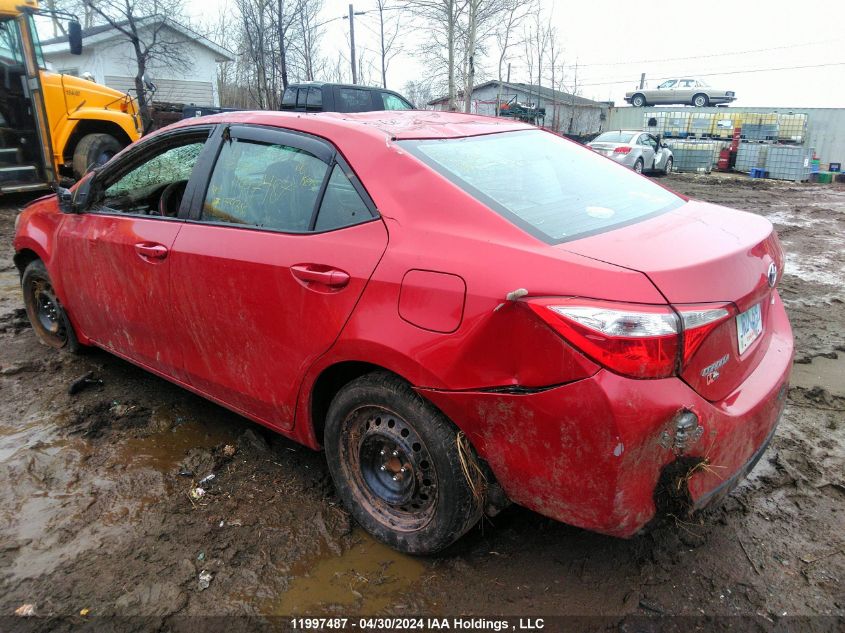 2016 Toyota Corolla L/Le/Le Pls/Prm/S/S Pls VIN: 2T1BURHE8GC637395 Lot: 11997487