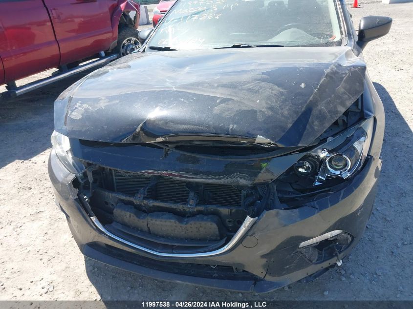 2014 Mazda Mazda3 VIN: JM1BM1V78E1117867 Lot: 11997538