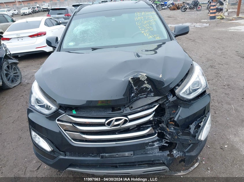 2016 Hyundai Santa Fe Sport VIN: 5XYZT3LBXGG328267 Lot: 11997563