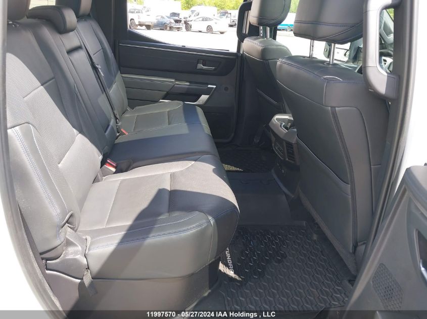 2022 Toyota Tundra Platinum VIN: 5TFNA5DB9NX017356 Lot: 11997570