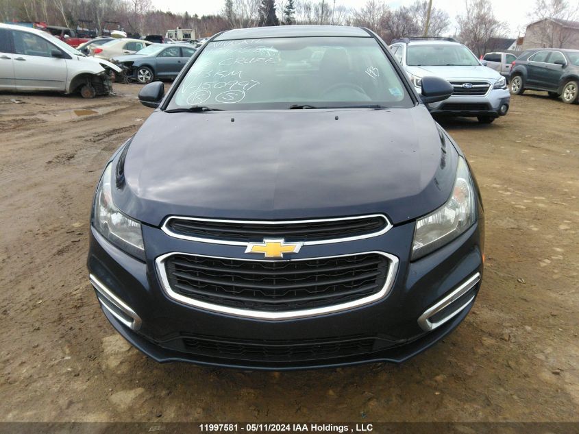 2015 Chevrolet Cruze VIN: 1G1PC5SBXF7150997 Lot: 11997581