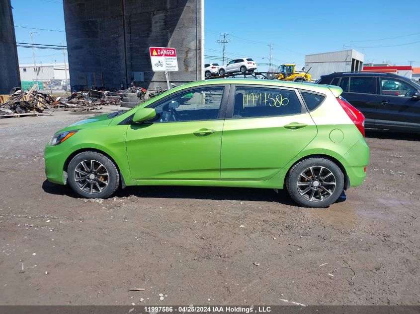 2014 Hyundai Accent Gls/Gs VIN: KMHCT5AE4EU195012 Lot: 11997586