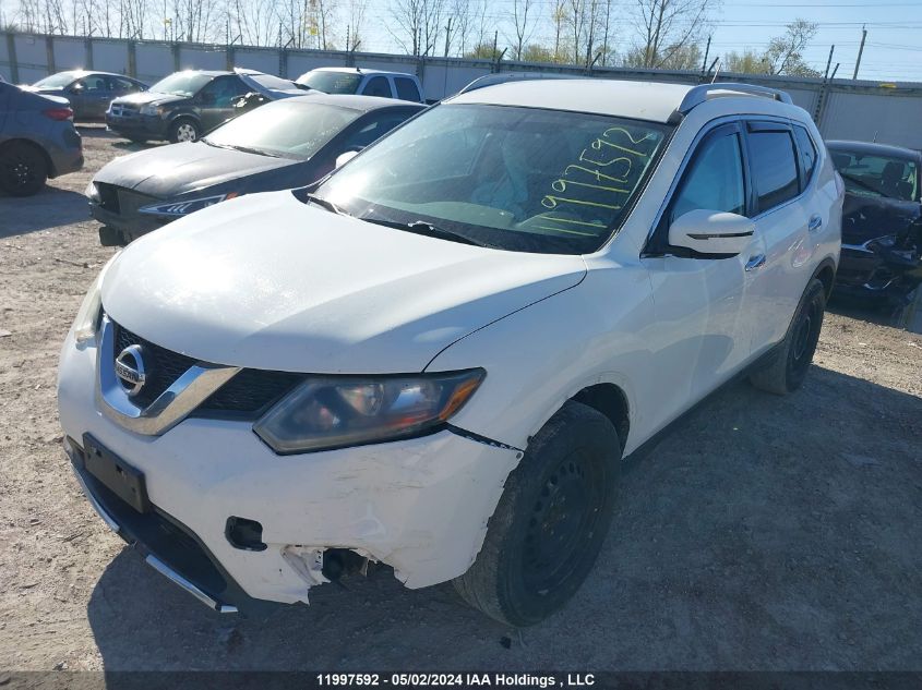 2016 Nissan Rogue S/Sl/Sv VIN: 5N1AT2MT4GC802583 Lot: 11997592