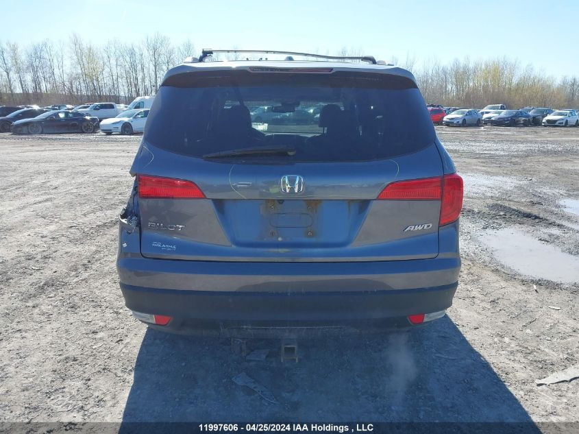 2016 Honda Pilot VIN: 5FNYF6H70GB509958 Lot: 11997606