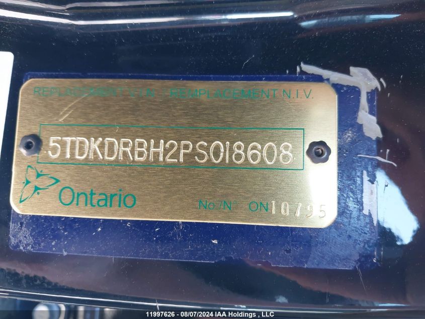 2023 Toyota Highlander Xse VIN: 5TDKDRBH2PS018608 Lot: 11997626