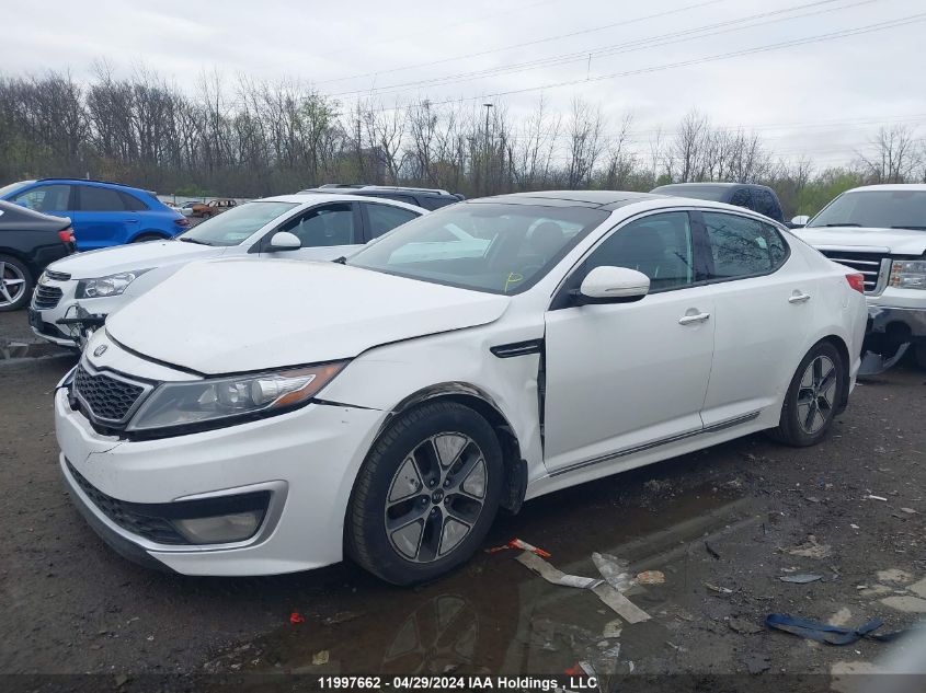 2013 Kia Optima Hybrid VIN: KNAGM4AD3D5059951 Lot: 11997662