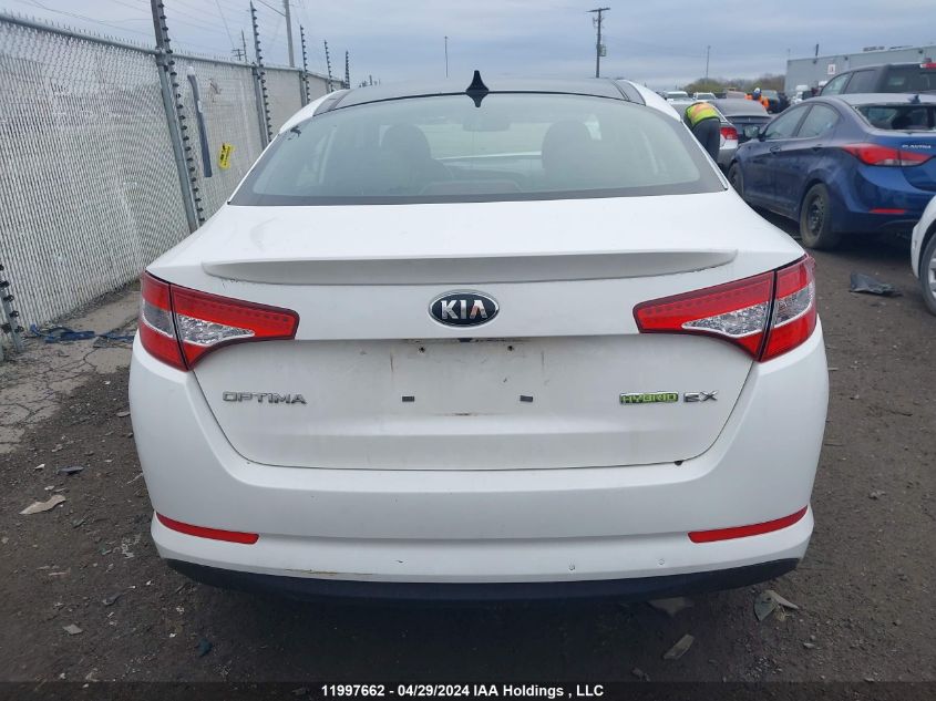 2013 Kia Optima Hybrid VIN: KNAGM4AD3D5059951 Lot: 11997662