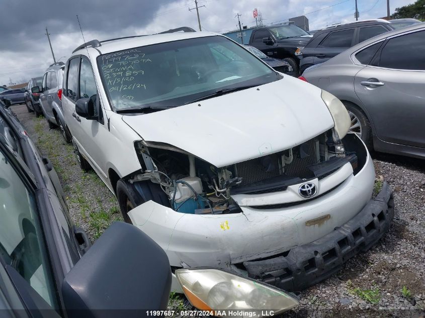 2009 Toyota Sienna Ce VIN: 5TDZK29C29S239859 Lot: 11997687