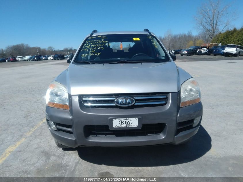 2007 Kia Sportage VIN: KNDJF722777406174 Lot: 11997717