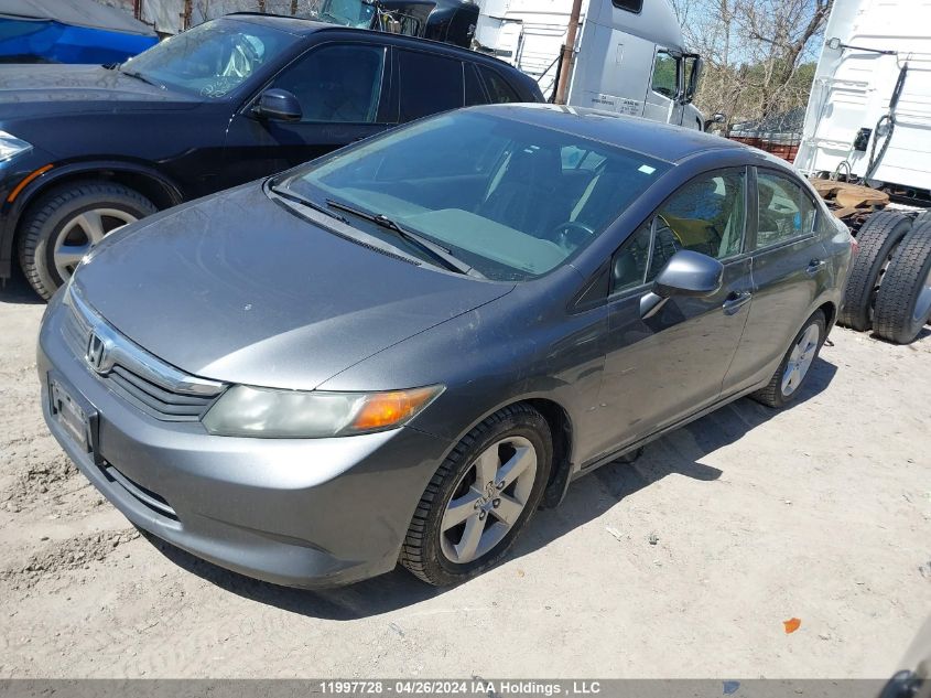 2012 Honda Civic Sdn VIN: 2HGFB2F43CH113890 Lot: 11997728