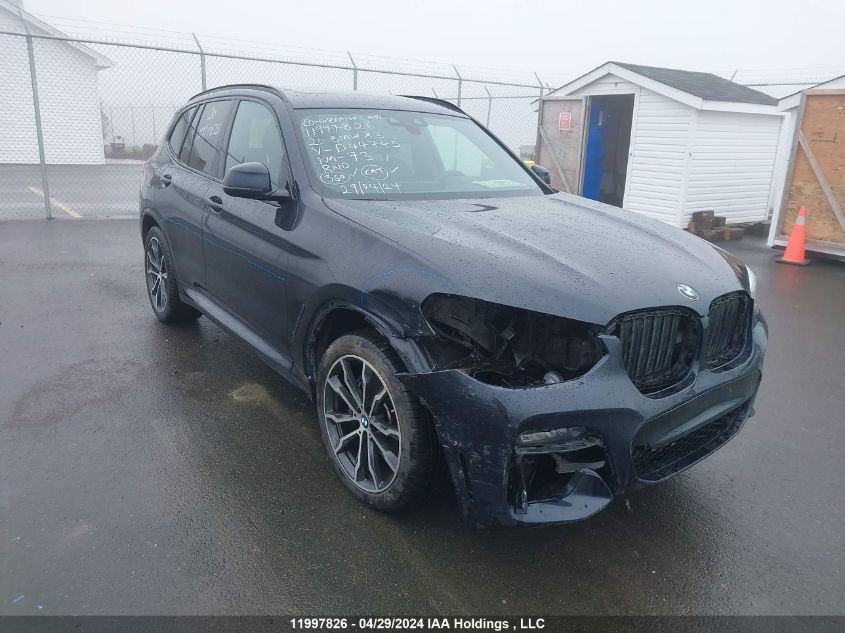 2020 BMW X3 VIN: 5UXTY5C03L9D44745 Lot: 11997826