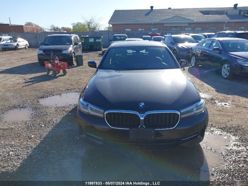 2022 BMW 5 Series VIN: WBA13BJ01NWX39806 Lot: 11997833