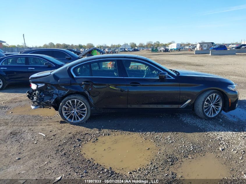 2022 BMW 5 Series VIN: WBA13BJ01NWX39806 Lot: 11997833