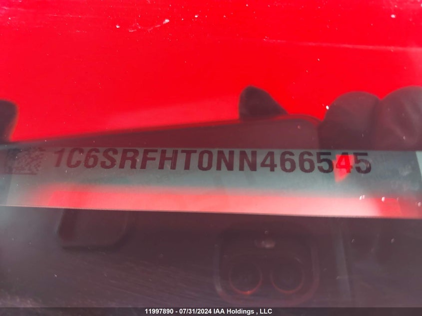 2022 Dodge Ram 1500 VIN: 1C6SRFHT0NN466545 Lot: 11997890