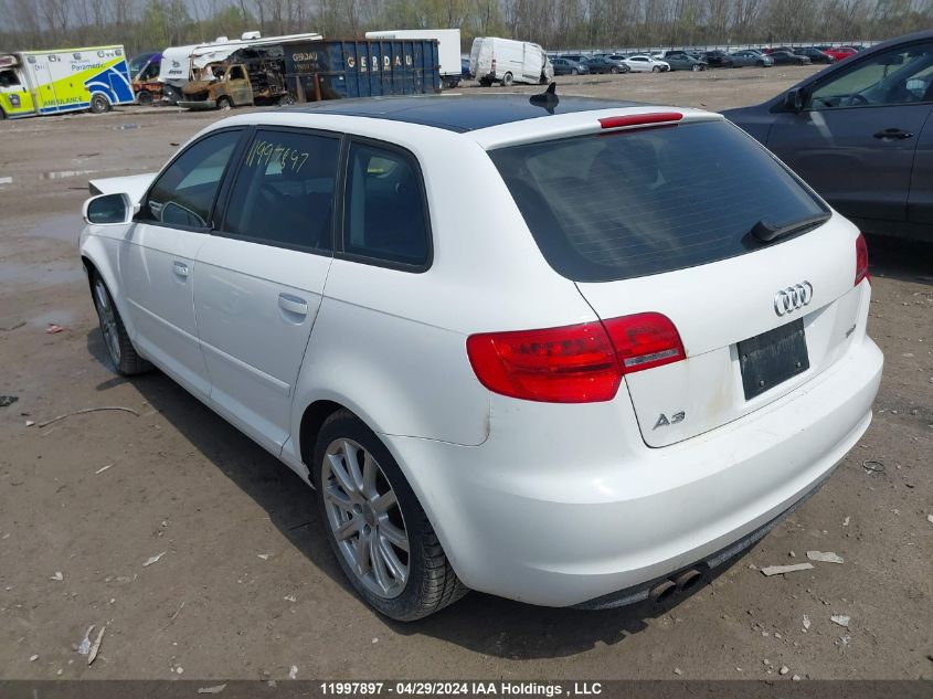 2013 Audi A3 VIN: WAUEECFM3DA026737 Lot: 11997897