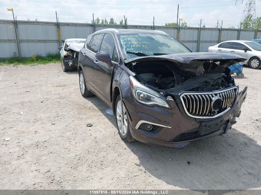 2017 Buick Envision Premium Ii VIN: LRBFXFSX2HD193435 Lot: 11997915