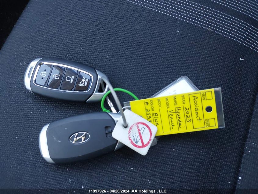 2023 Hyundai Venue Sel/Limited VIN: KMHRC8A3XPU253816 Lot: 11997926