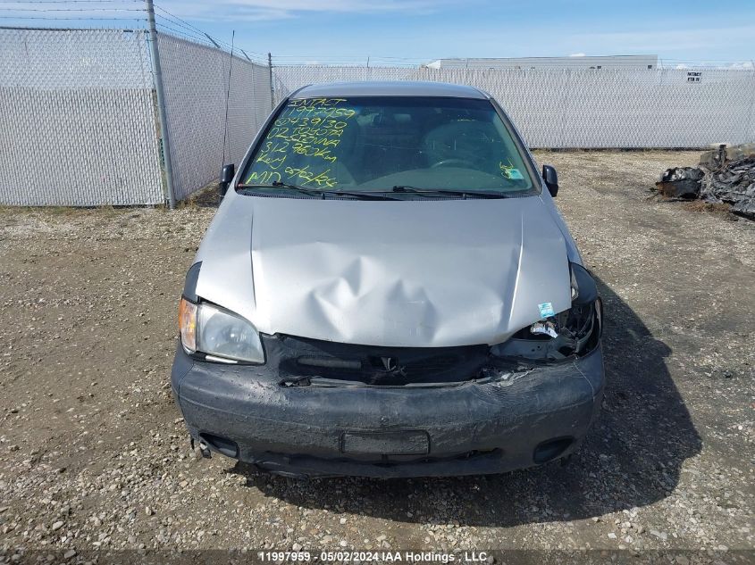 2002 Toyota Sienna Ce VIN: 4T3ZF19C42U439130 Lot: 11997959