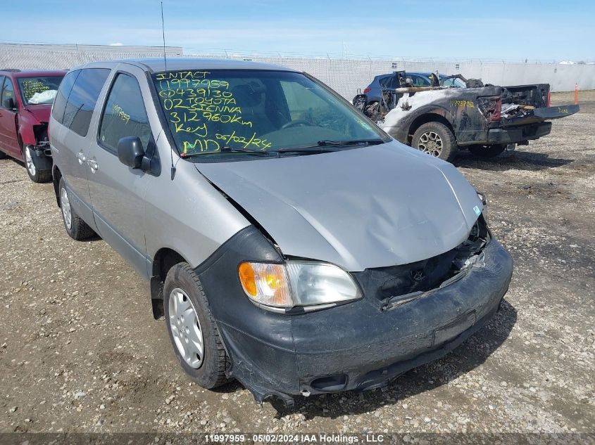 2002 Toyota Sienna Ce VIN: 4T3ZF19C42U439130 Lot: 11997959