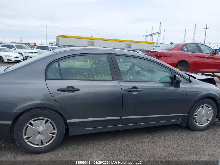 2010 Honda Civic Dx-G VIN: 2HGFA1F43AH022726 Lot: 11998016