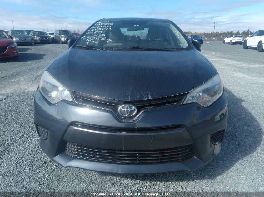 2016 Toyota Corolla Ce/Le/S VIN: 2T1BURHE6GC643843 Lot: 11998043