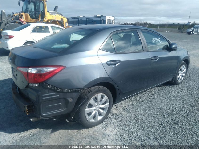 2016 Toyota Corolla Ce/Le/S VIN: 2T1BURHE6GC643843 Lot: 11998043