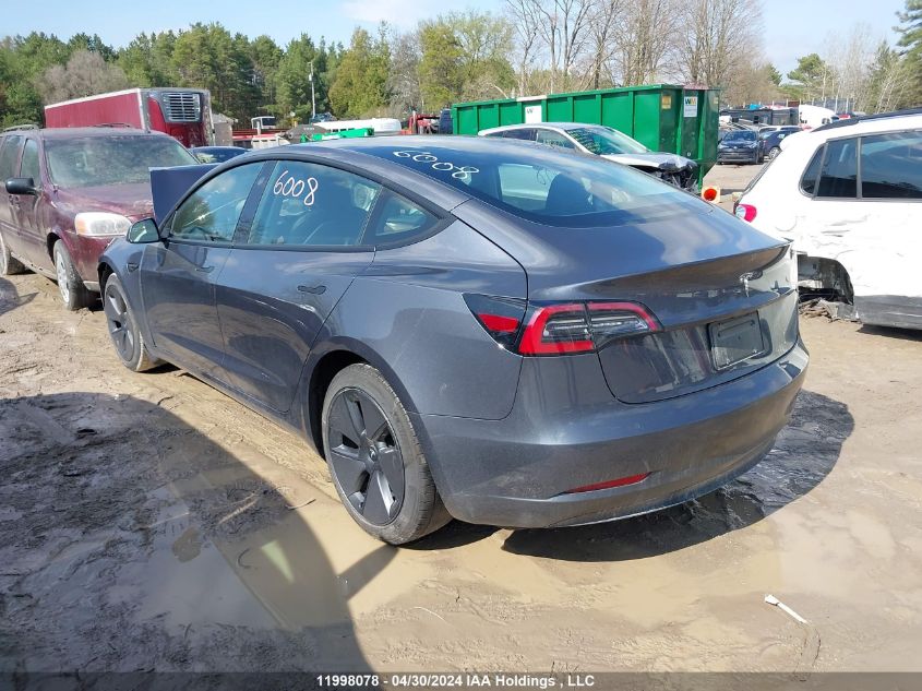 2023 Tesla Model 3 VIN: 5YJ3E1EAXPF399503 Lot: 11998078