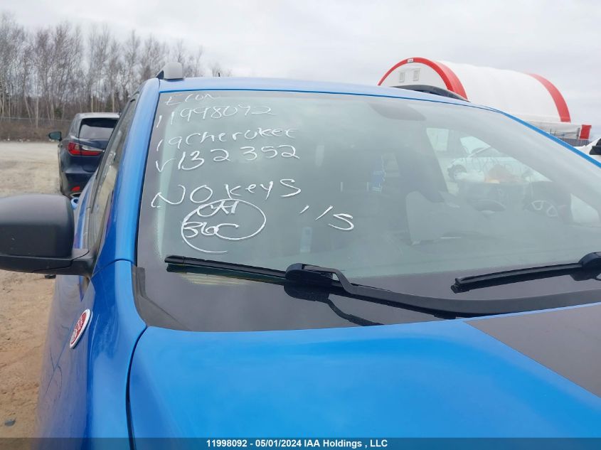 2019 Jeep Cherokee Trailhawk VIN: 1C4PJMBX8KD132352 Lot: 11998092