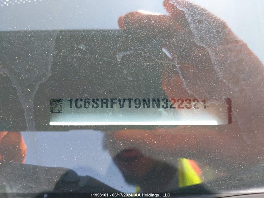 2022 Dodge Ram 1500 VIN: 1C6SRFVT9NN322321 Lot: 11998101