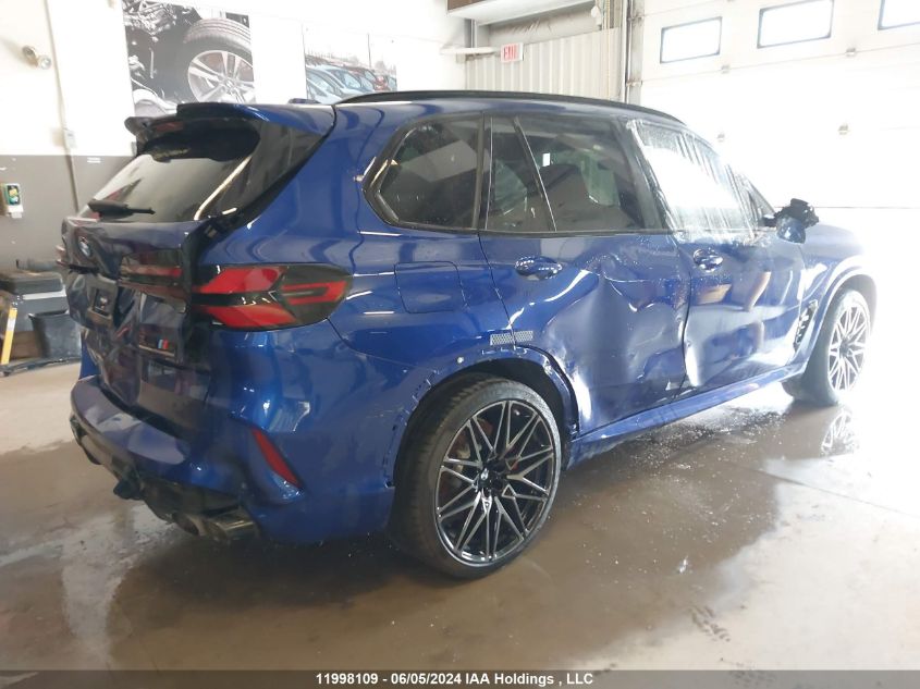 2024 BMW X5 M VIN: 5YM13ET02R9S32815 Lot: 11998109