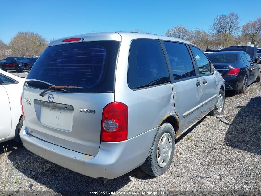 2002 Mazda Mpv Wagon VIN: JM3LW28A320313901 Lot: 11998153