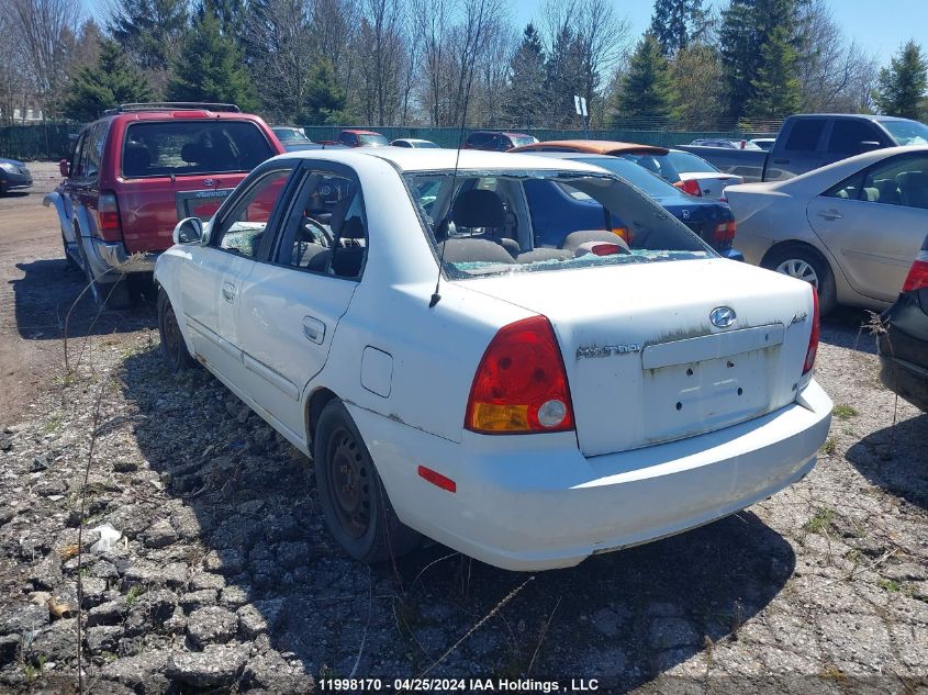 2004 Hyundai Accent Gl VIN: KMHCG45C04U513858 Lot: 11998170