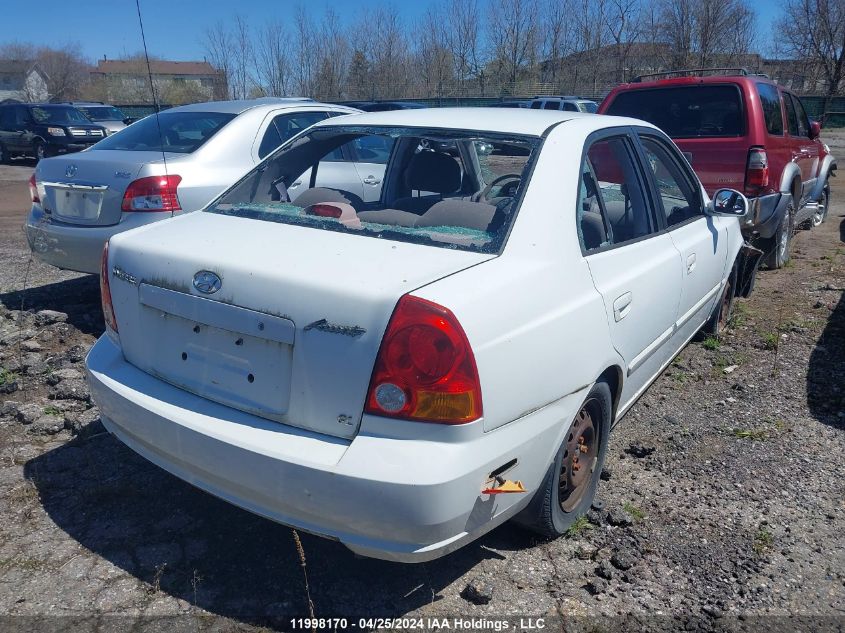 2004 Hyundai Accent Gl VIN: KMHCG45C04U513858 Lot: 11998170