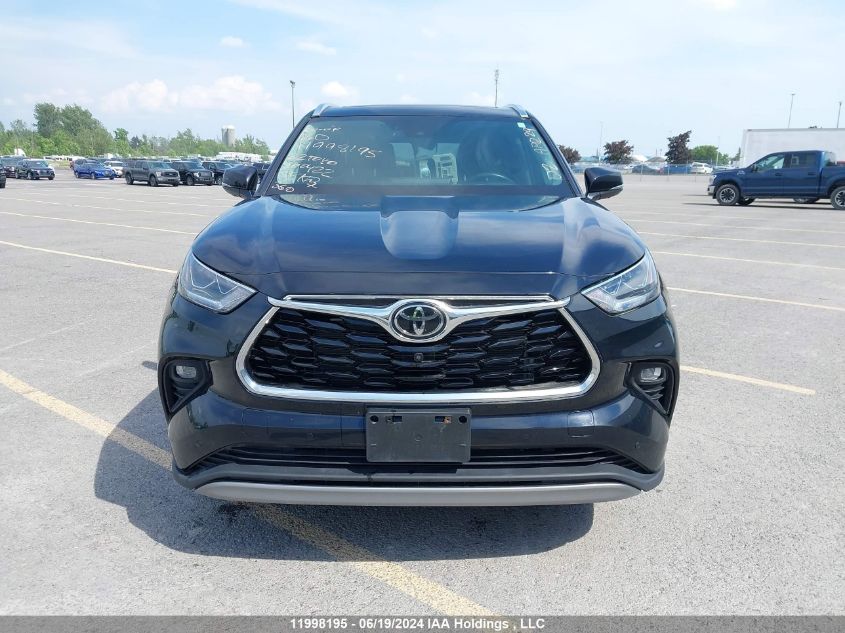 2022 Toyota Highlander Platinum VIN: 5TDFZRBH0NS200422 Lot: 11998195