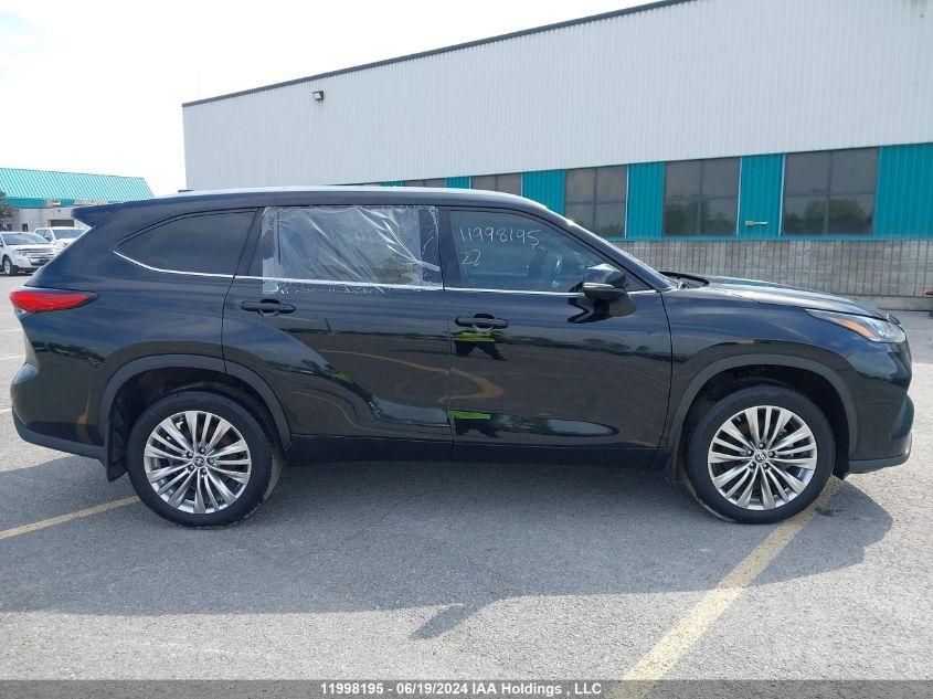 2022 Toyota Highlander Platinum VIN: 5TDFZRBH0NS200422 Lot: 11998195