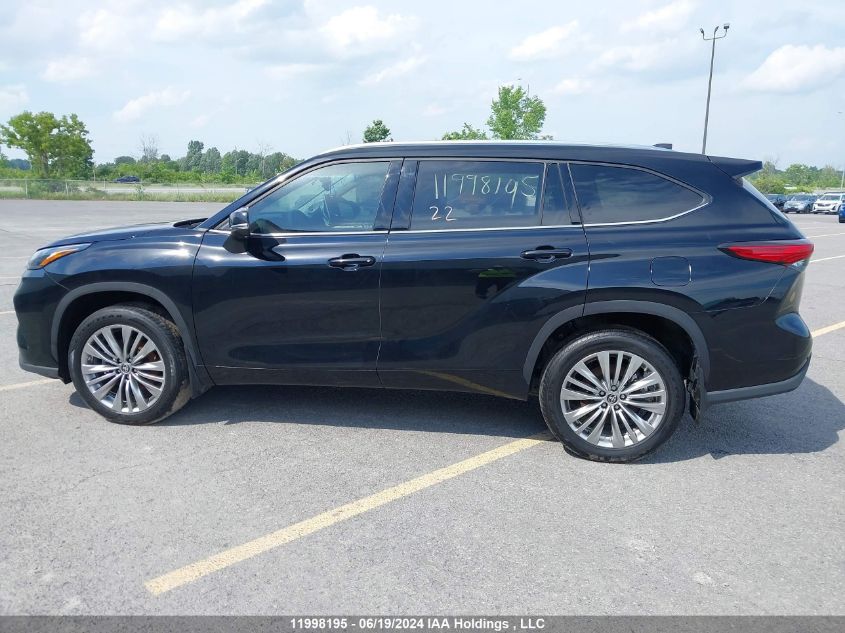 2022 Toyota Highlander Platinum VIN: 5TDFZRBH0NS200422 Lot: 11998195