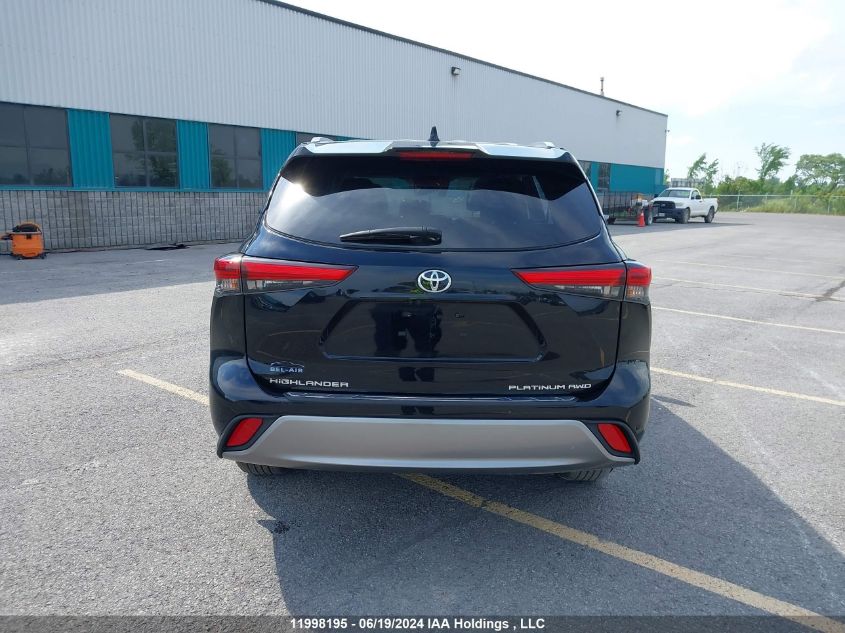 2022 Toyota Highlander Platinum VIN: 5TDFZRBH0NS200422 Lot: 11998195