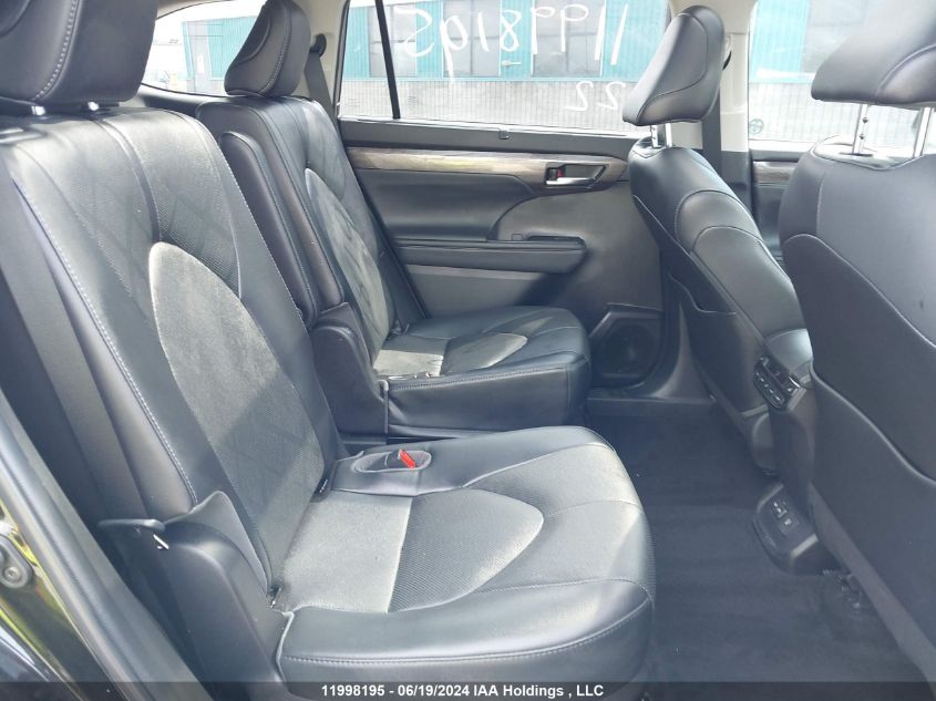 2022 Toyota Highlander Platinum VIN: 5TDFZRBH0NS200422 Lot: 11998195