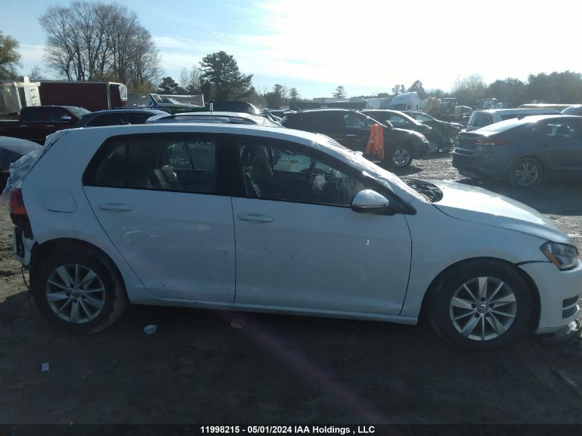 2016 Volkswagen Golf S/Se/Sel VIN: 3VW217AU7GM033534 Lot: 11998215