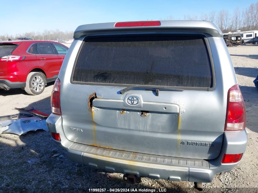 2004 Toyota 4Runner Limited VIN: JTEBU17R740037166 Lot: 11998257