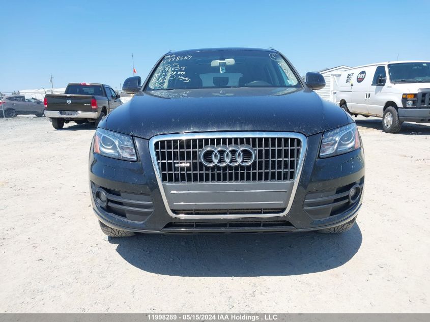 2012 Audi Q5 VIN: WA1VFCFP1CA091623 Lot: 11998289