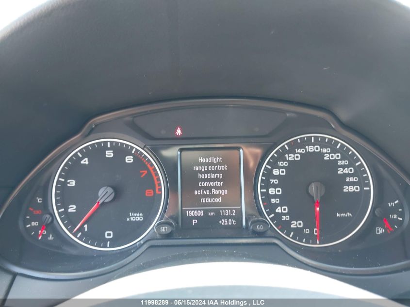 2012 Audi Q5 VIN: WA1VFCFP1CA091623 Lot: 11998289