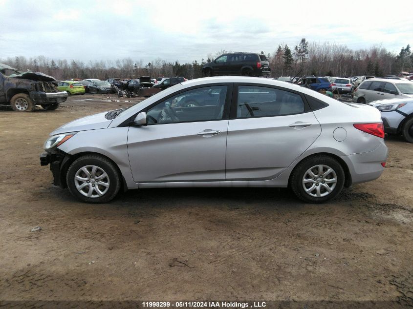 2014 Hyundai Accent Gl VIN: KMHCT4AEXEU764911 Lot: 11998299