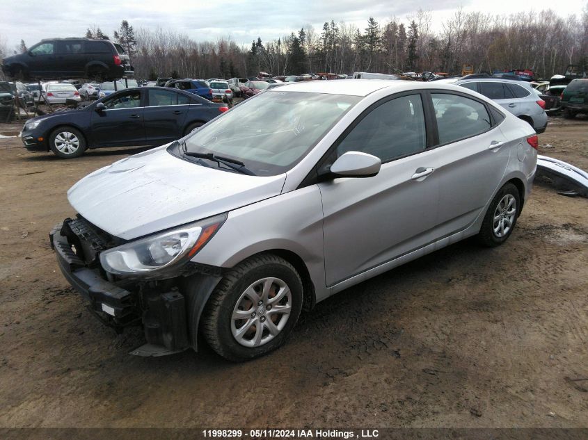 2014 Hyundai Accent Gl VIN: KMHCT4AEXEU764911 Lot: 11998299