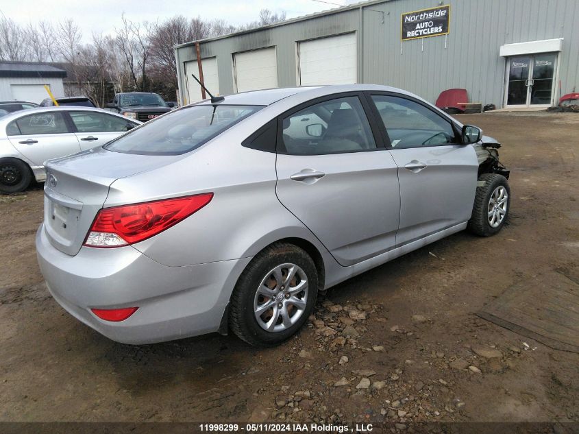 2014 Hyundai Accent Gl VIN: KMHCT4AEXEU764911 Lot: 11998299