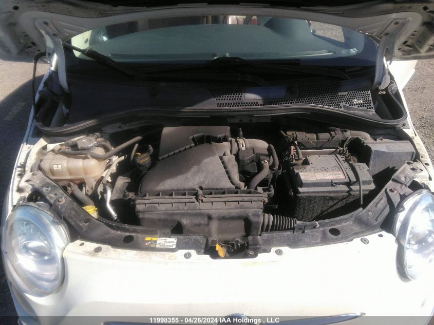 2012 Fiat 500 VIN: 3C3CFFCR1CT332128 Lot: 11998355