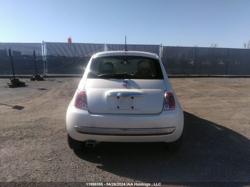 2012 Fiat 500 VIN: 3C3CFFCR1CT332128 Lot: 11998355