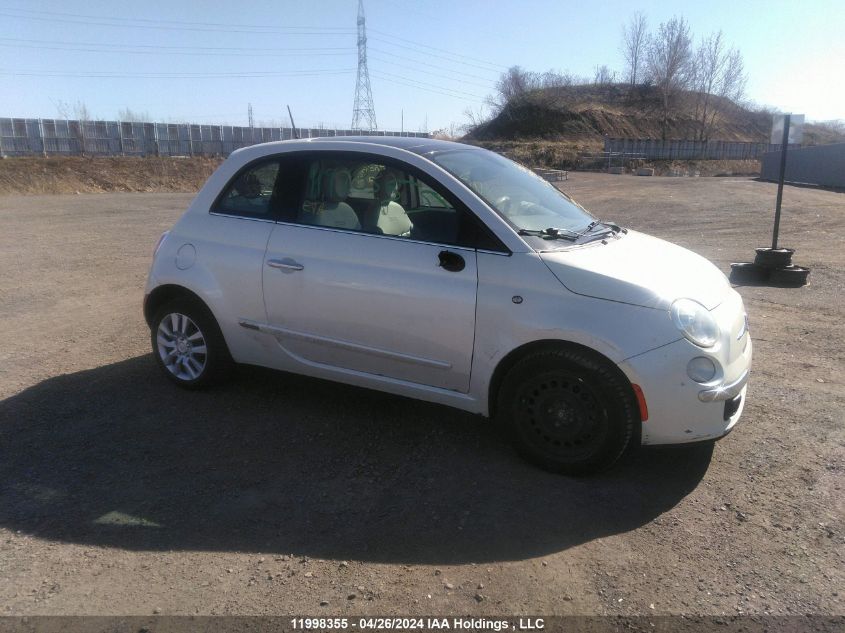 2012 Fiat 500 VIN: 3C3CFFCR1CT332128 Lot: 11998355