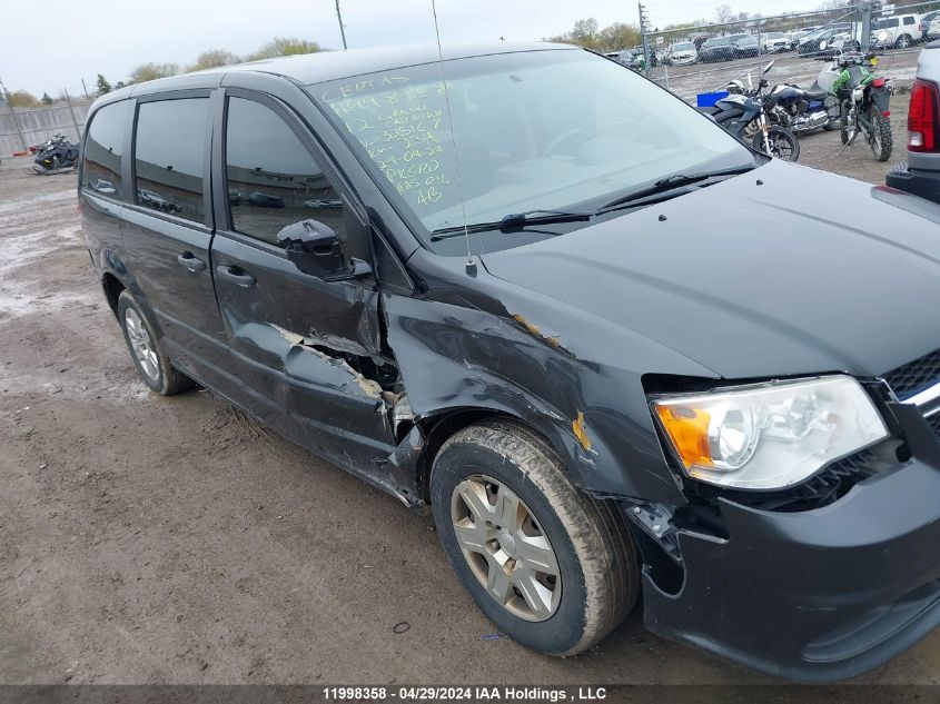 2012 Dodge Grand Caravan Se VIN: 2C4RDGBG9CR335167 Lot: 11998358