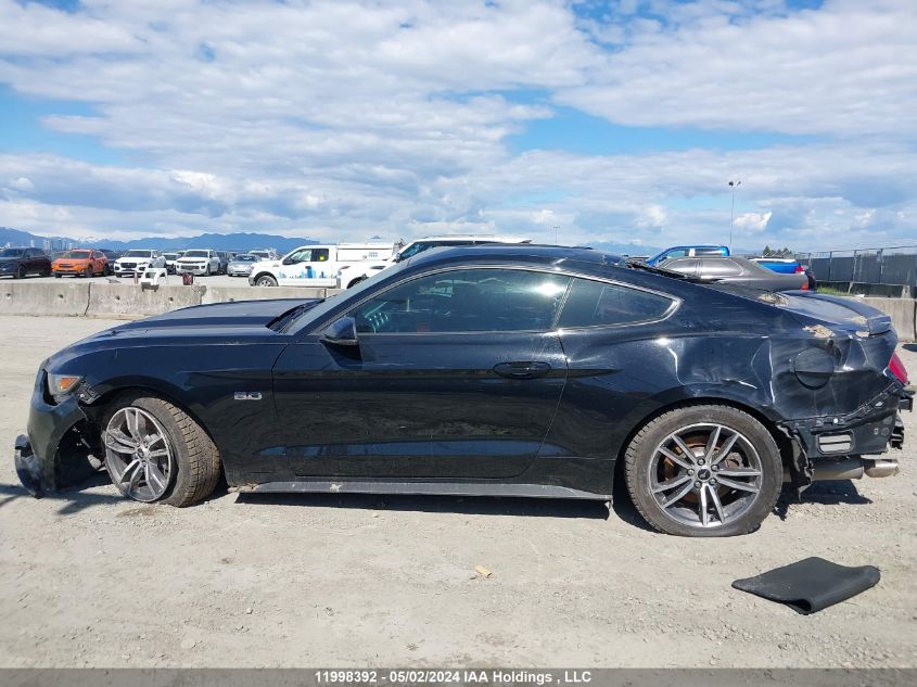 2016 Ford Mustang Gt Premium VIN: 1FA6P8CF4G5262417 Lot: 11998392